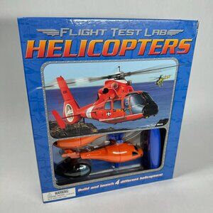 New Open Box Flight Test Lab Helicopters Model + Book